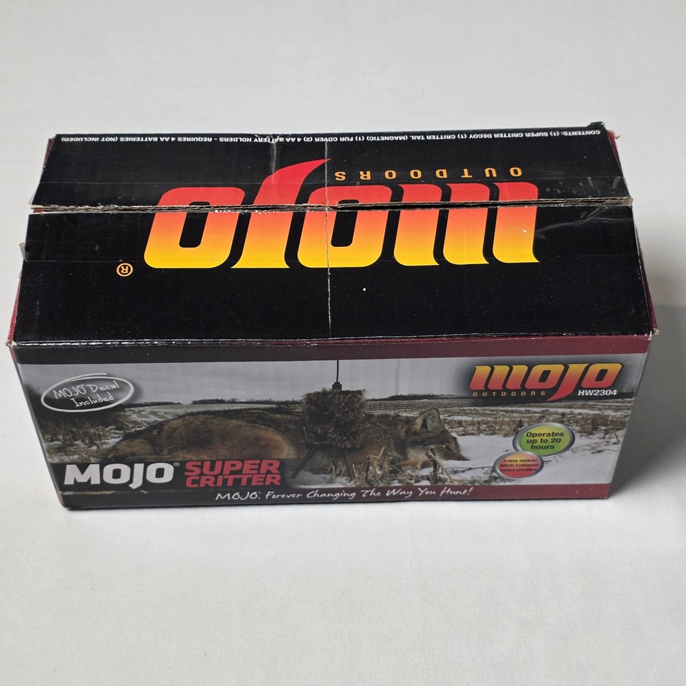 MOJO Super Critter Predator Decoy Brown HW2304 Electronic Motion Sound